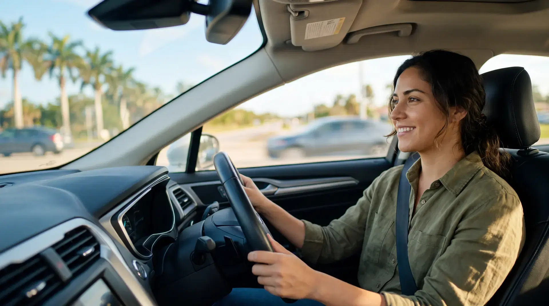 Man handing over his car keys, already protected with auto insurance from Tampa Seguros